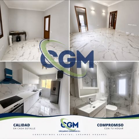 Reforma de vivienda en Gran Canaria: estancias, cocina y baño ejecutados por CRIGARMO CANARIAS.